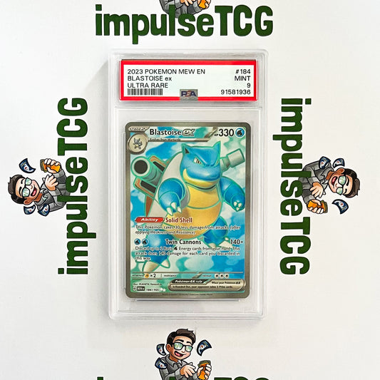 PSA 9 Blastoise EX Ultra Rare #184 (151)