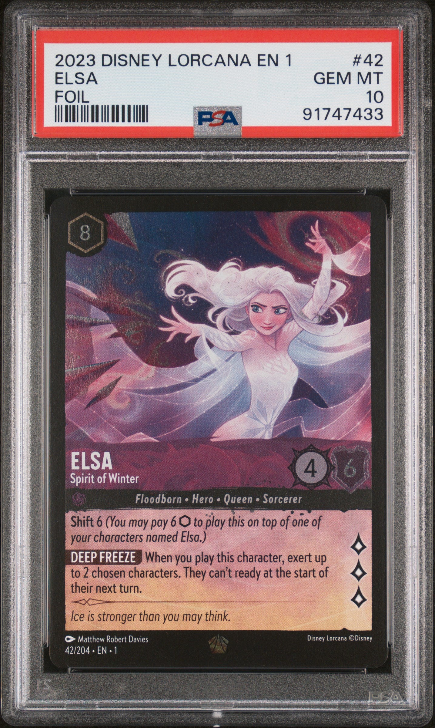 PSA 10 Elsa - Spirit of Winter Legendary Foil