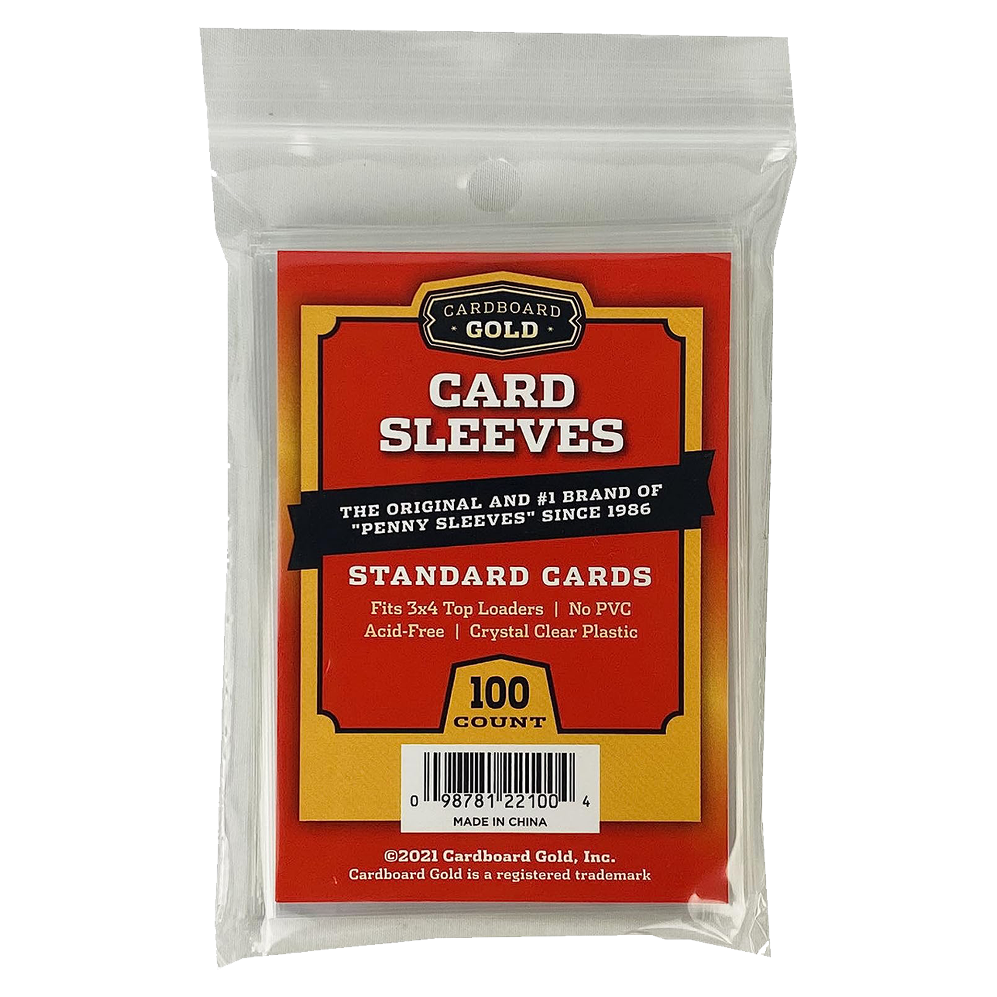 Cardboard Gold card sleeves (100/pack)