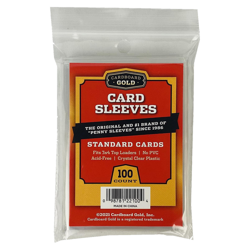 Cardboard Gold card sleeves (100/pack)
